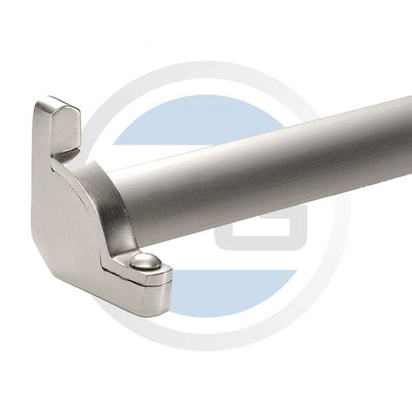 Treppenläuferstange Dreikant 16x16mm Messing Edelstahloptik